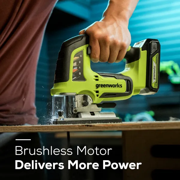 24V Brushless Impact Driver & Jig Saw Combo Kit w/ (2) 2.0Ah Batteries & Charger
