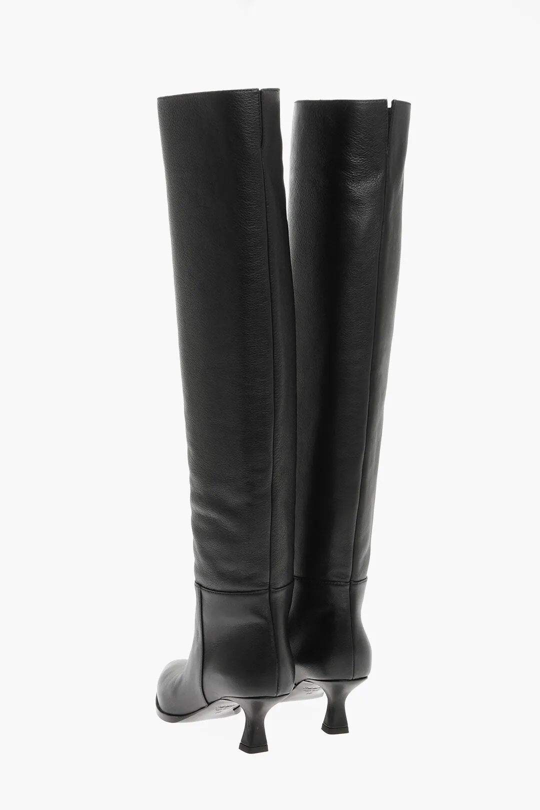 3Juin Over-the-Knee Leather Boots with Point Toe