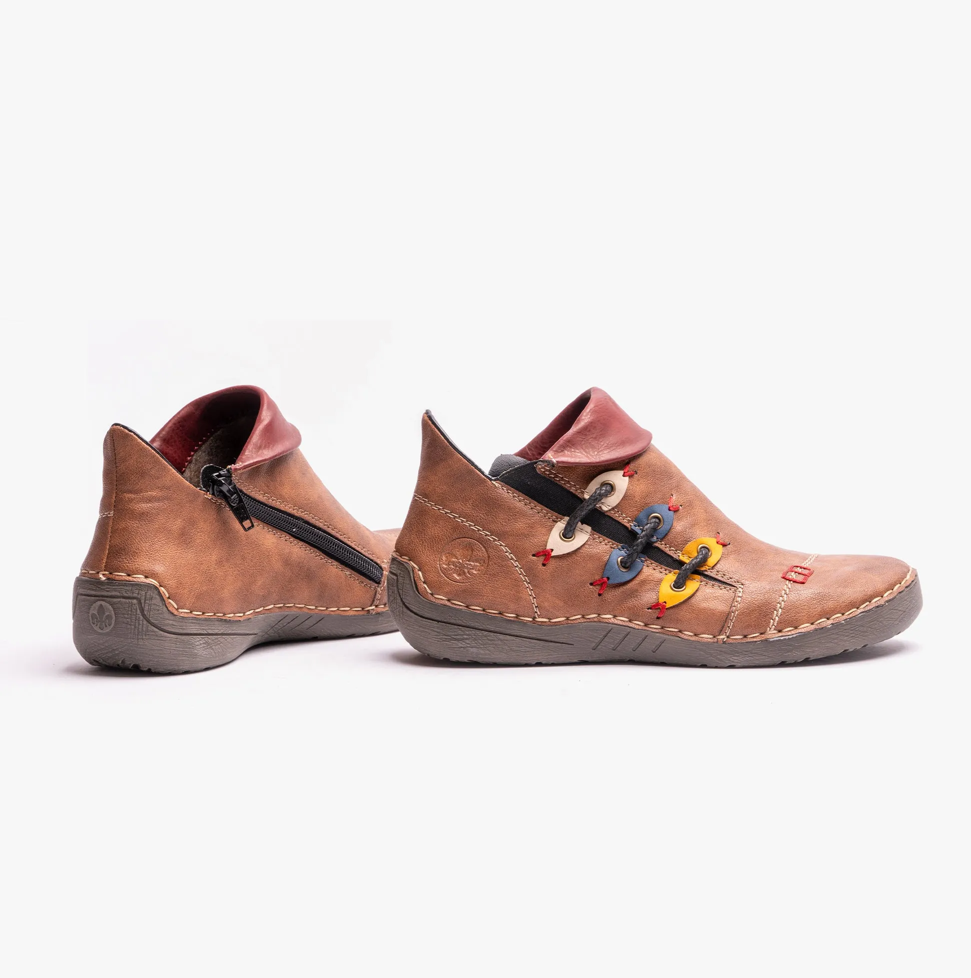 72581-22 Womens Ankle Boots Brown