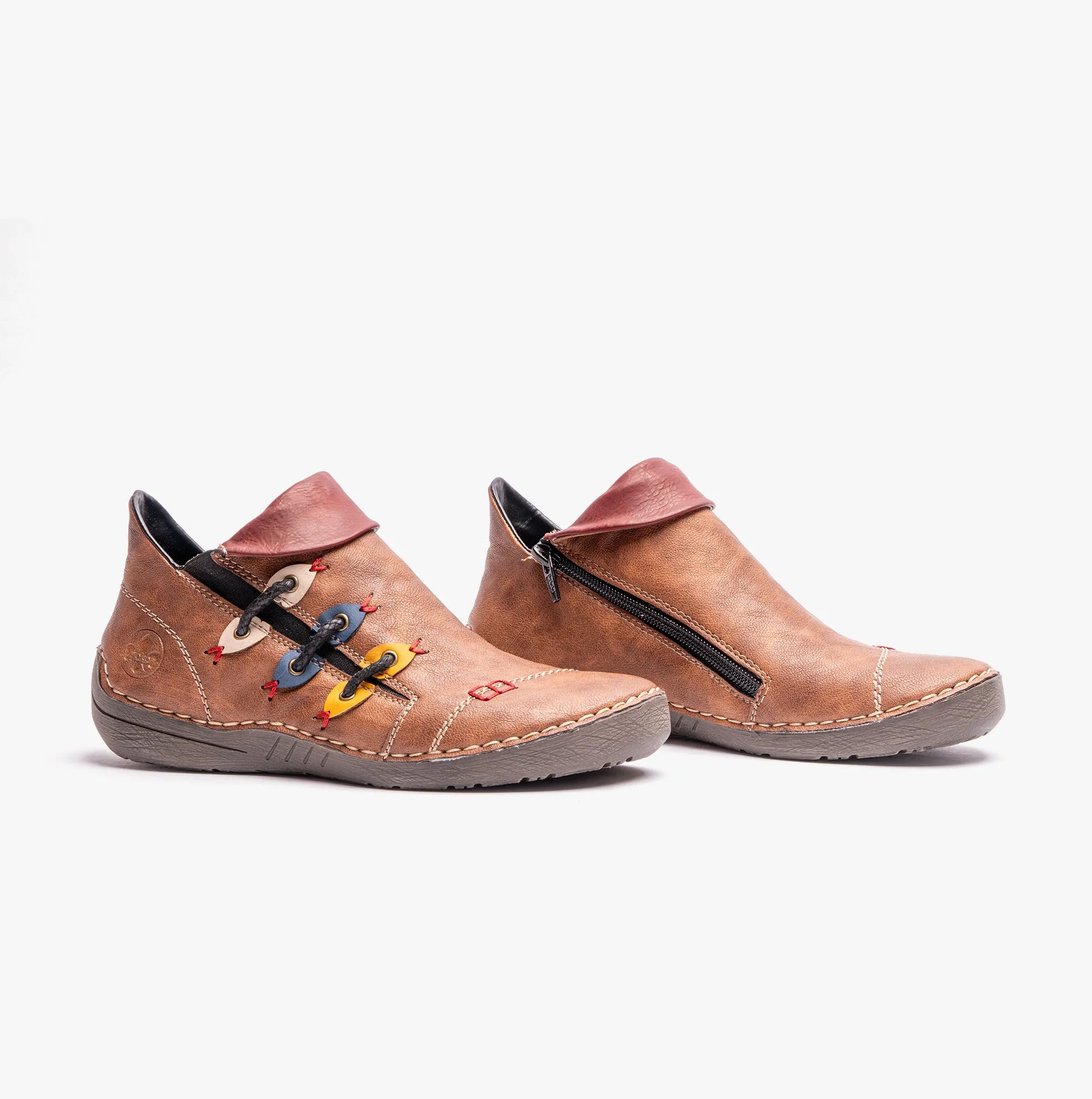 72581-22 Womens Ankle Boots Brown