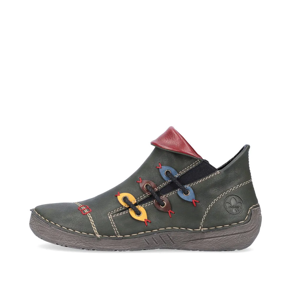 72581-54 Ladies Ankle Boots Olive