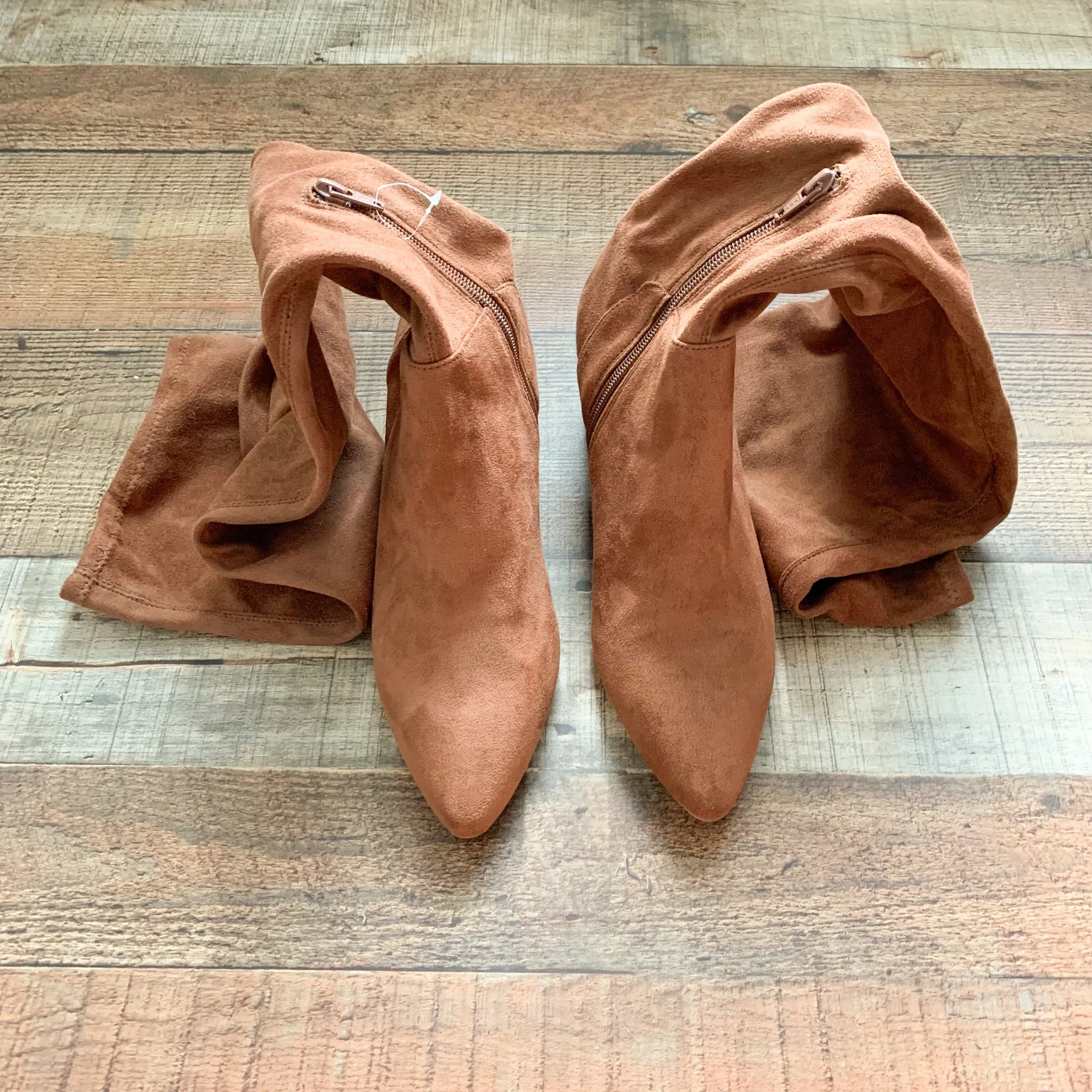 A New Day Camel Suede Over the Knee Boots- Size 9 (GREAT CONDITION)