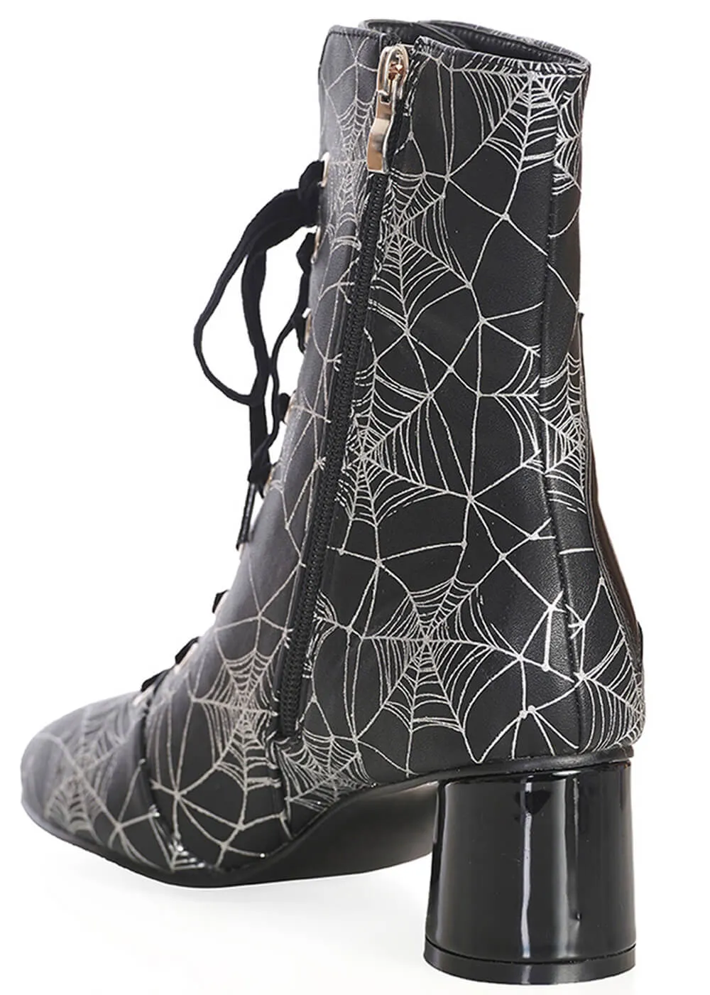 Banned Killian Spiderweb Bat 40's Boots Black