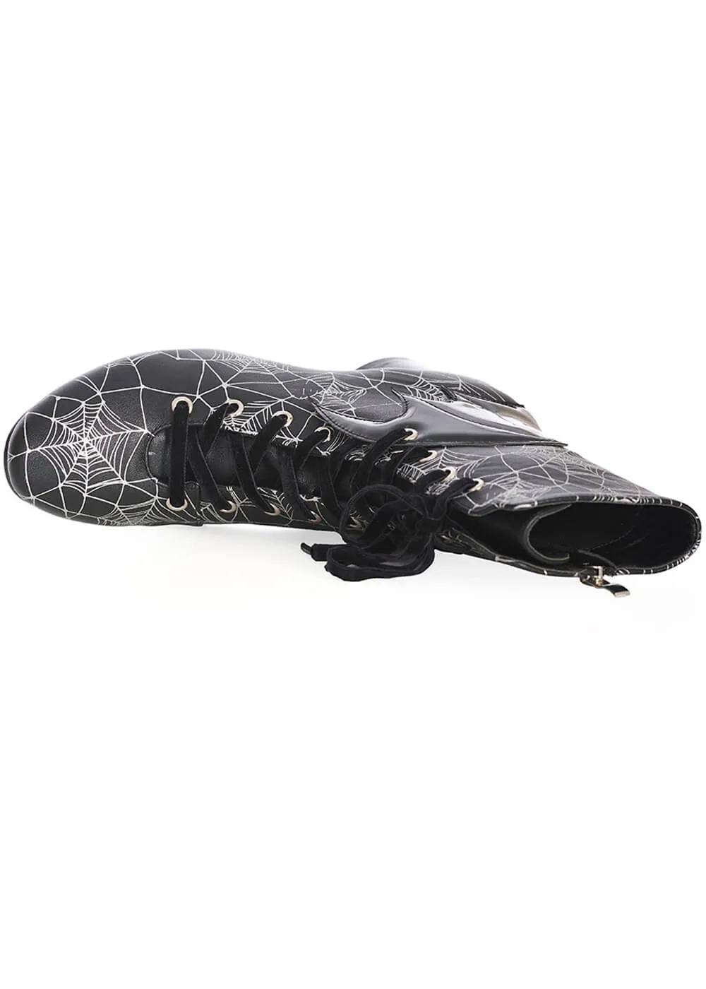 Banned Killian Spiderweb Bat 40's Boots Black