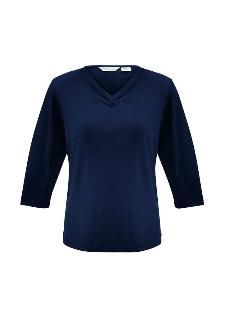 Biz Corporate Women's Lana 3/4 Sleeve Top K819LT