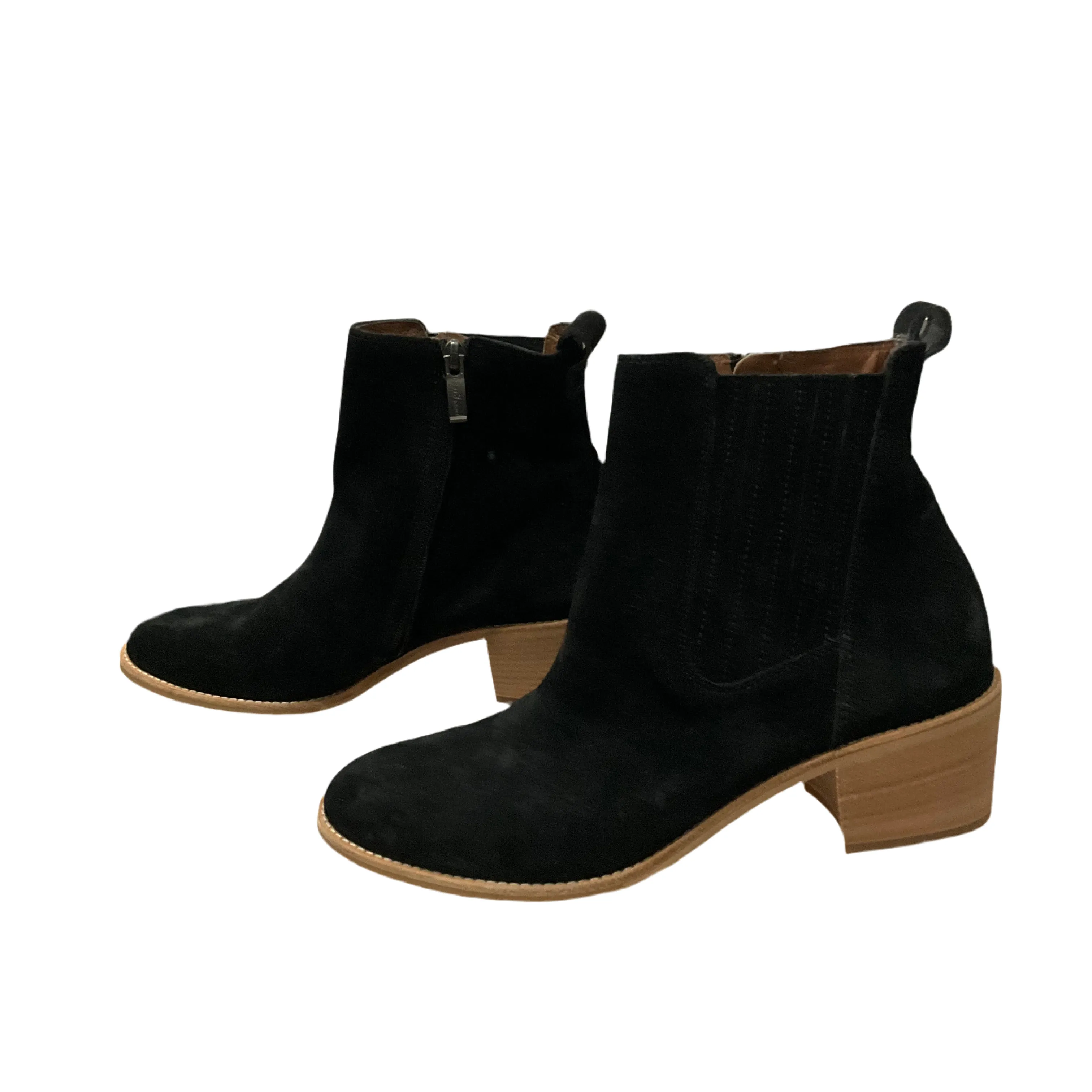 Black Boots Ankle Heels Paul Green, Size 5.5