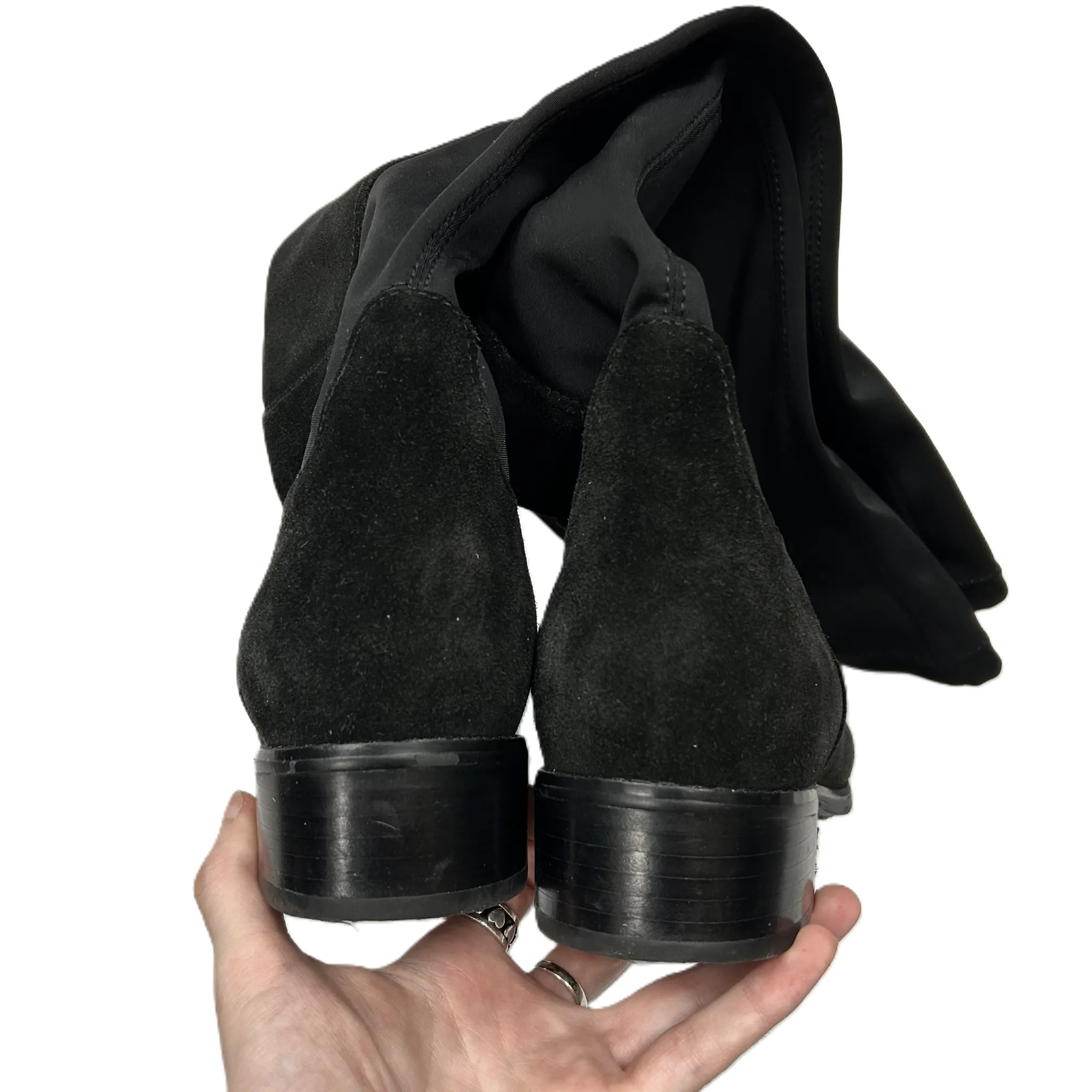 Boots Knee Heels By Blondo In Black, Size: 8.5