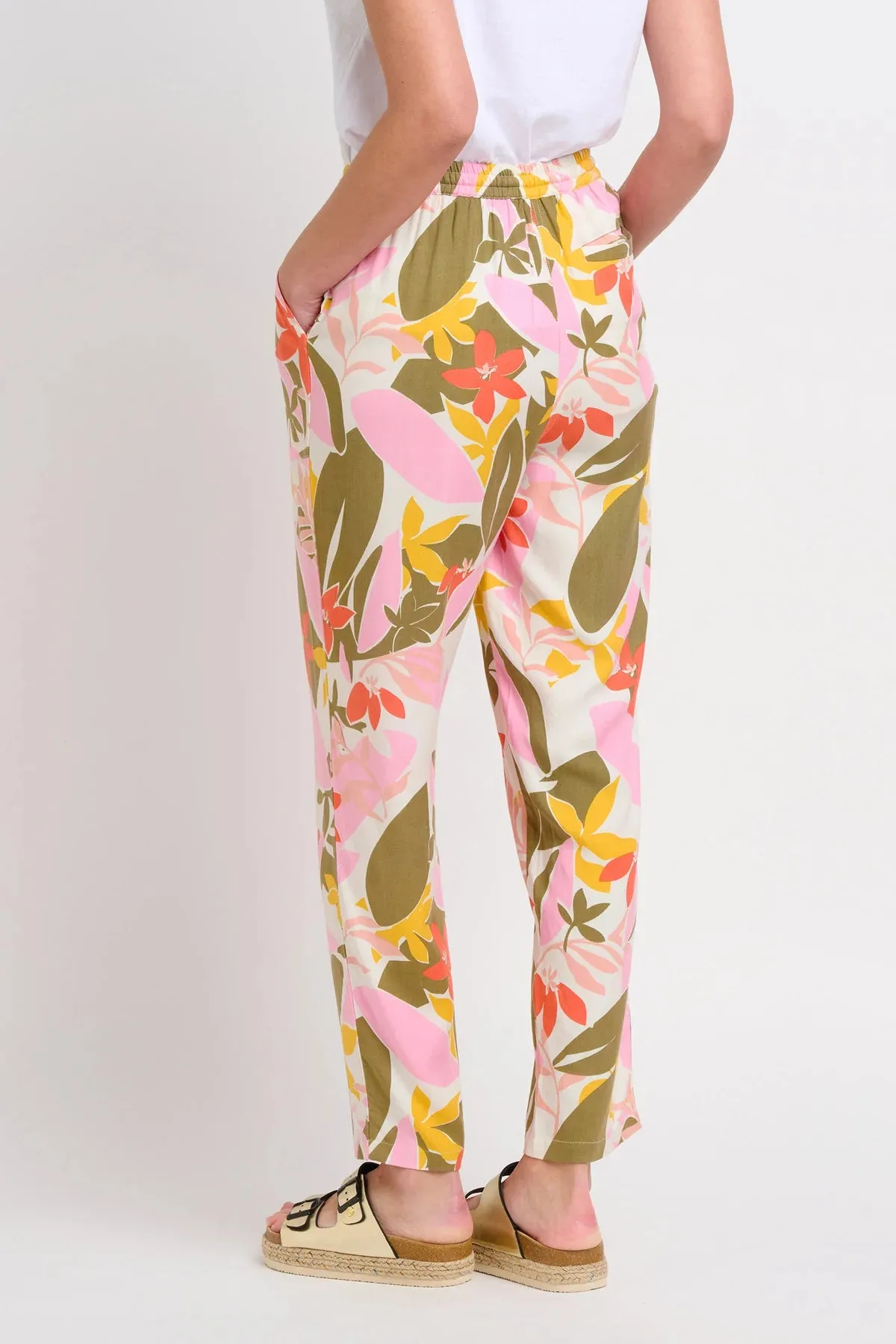 Brakeburn Tropical Palm Traveller Trouser Multi