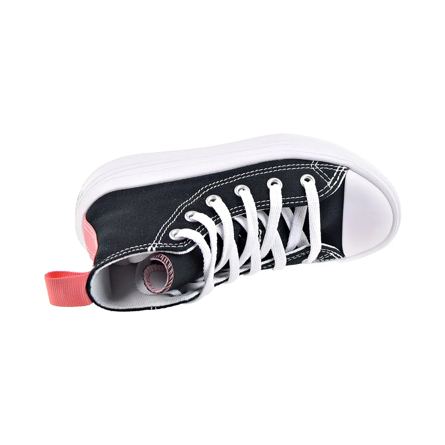Converse Chuck Taylor All Star Move Hi Kids' Shoes Black/Pink Salt/White