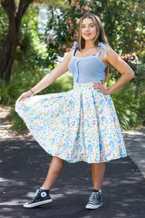 Down The rabbit Hole Double Box Pleated Skirt