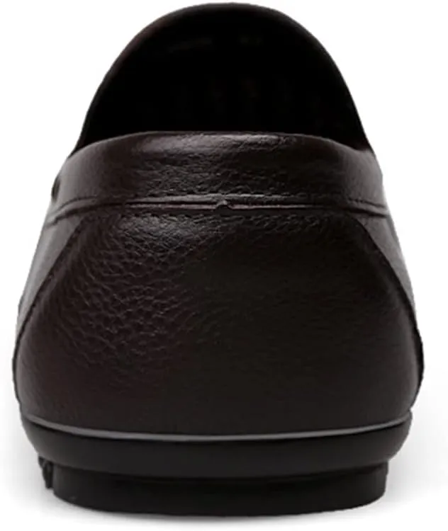Driving Moccasins Loafer Shoes for Men Simple Breathable Driving Loafers Moccasins Shoes Leather Resistant Lightweight Anti-Slip Driving Slip On for Any Attire