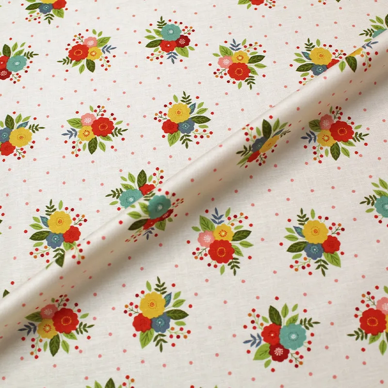 Floral Printed Cotton - Cream - Gypsy Rose