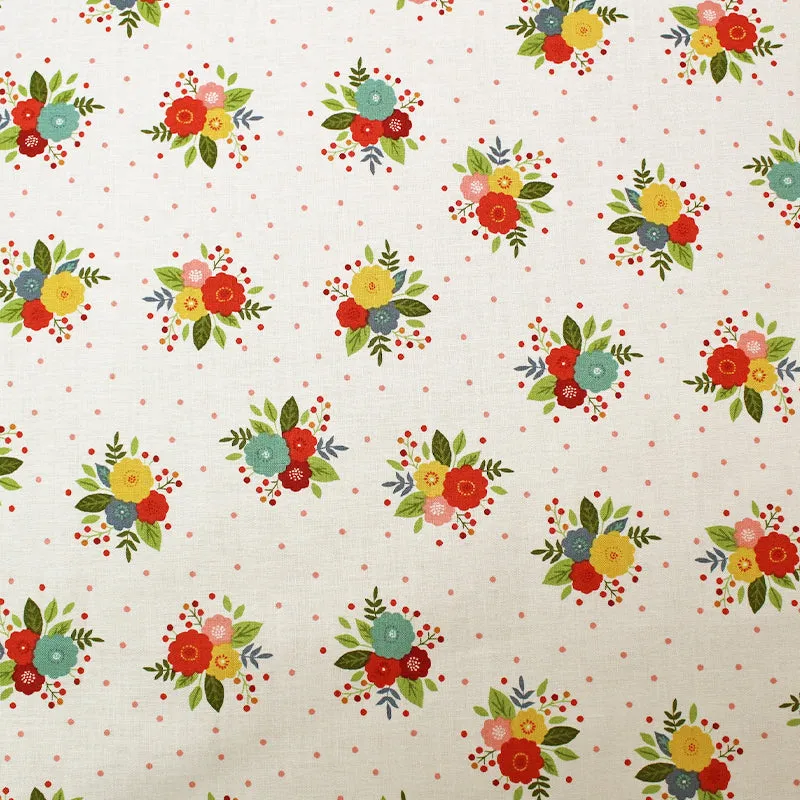 Floral Printed Cotton - Cream - Gypsy Rose
