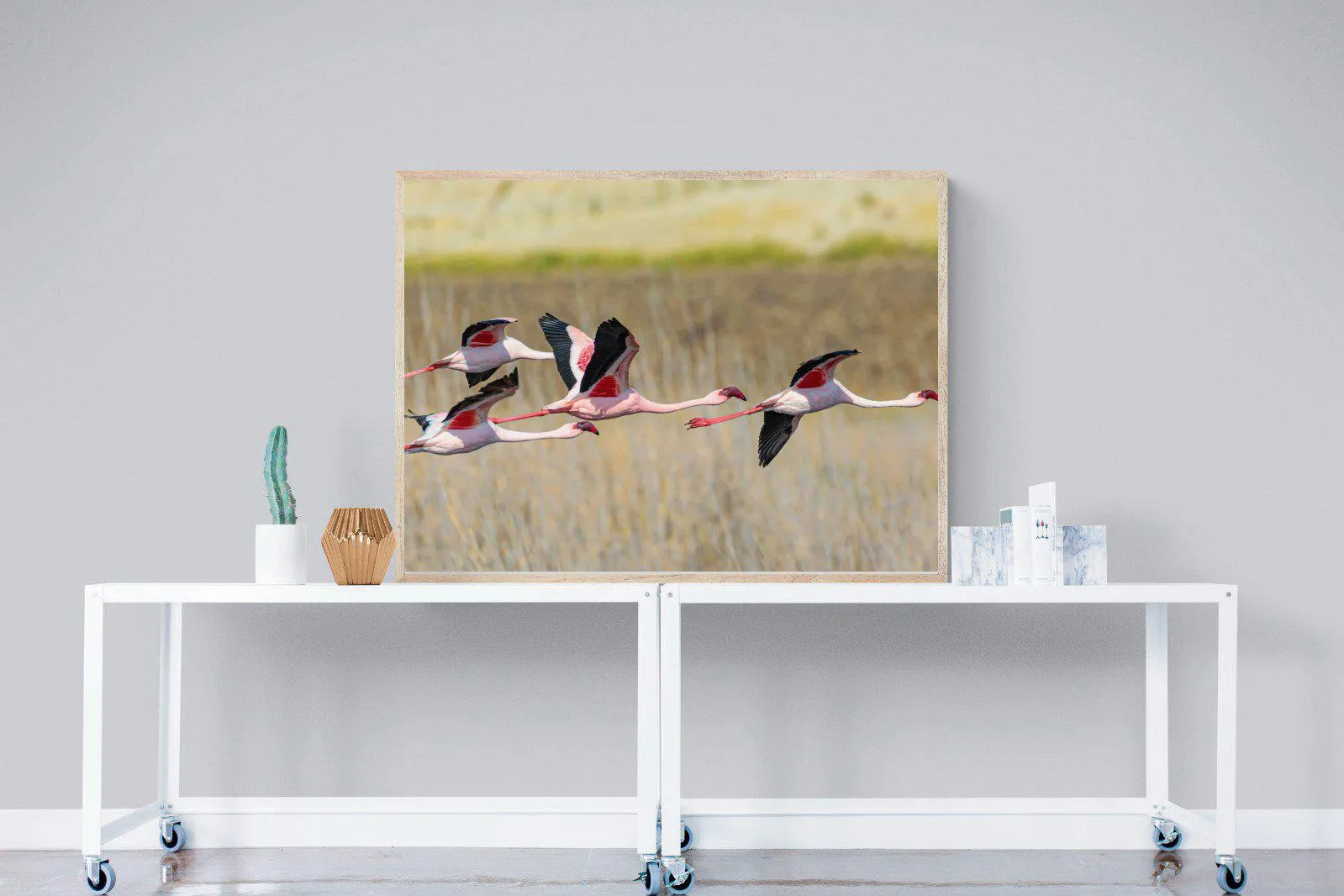 Flying Flamingos