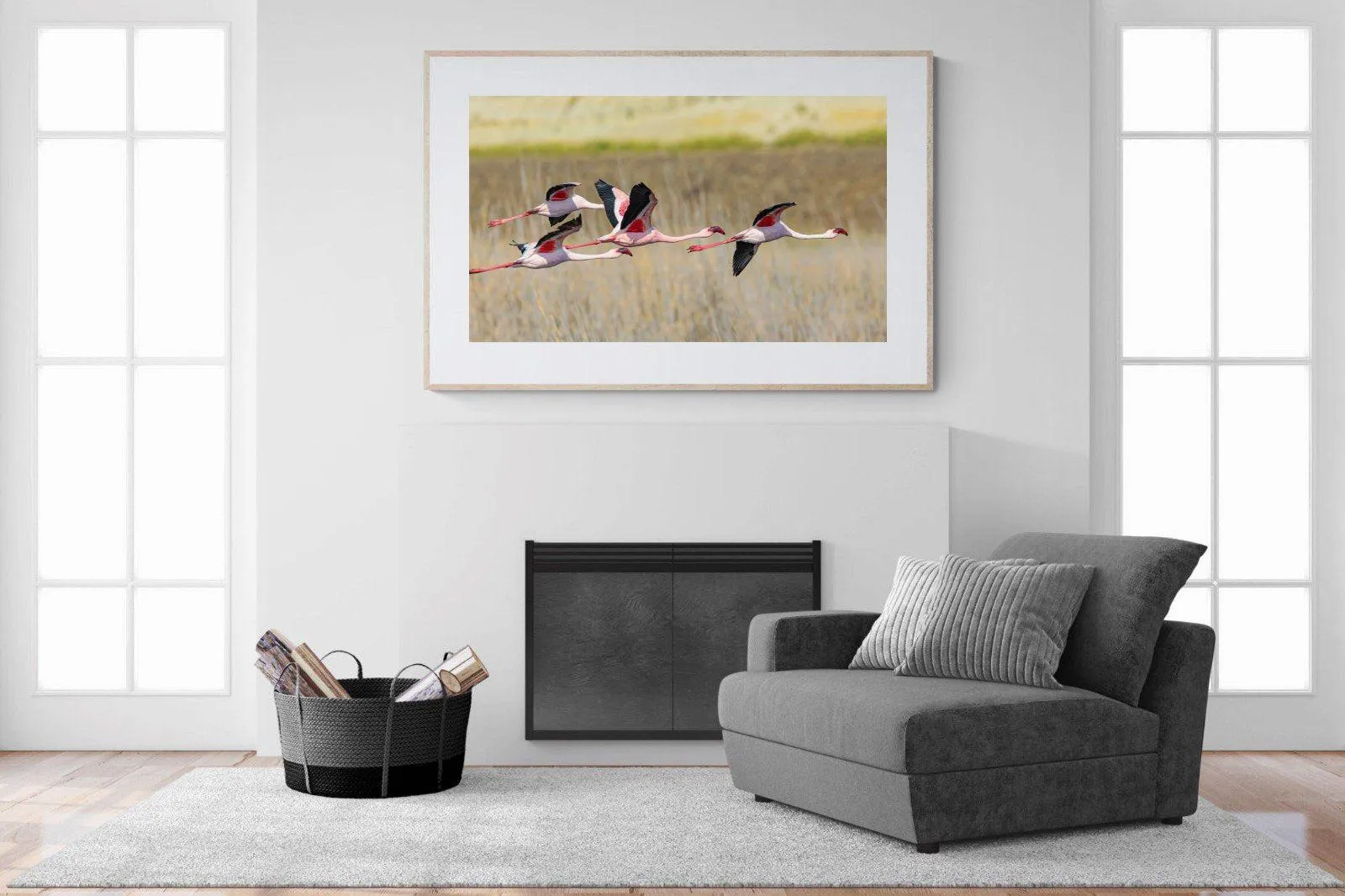 Flying Flamingos