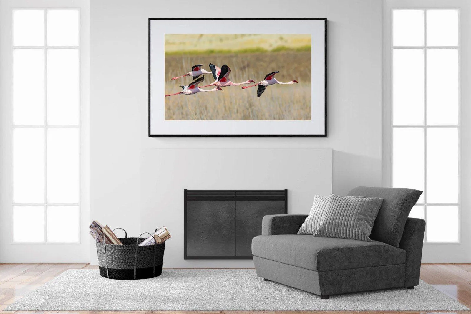 Flying Flamingos