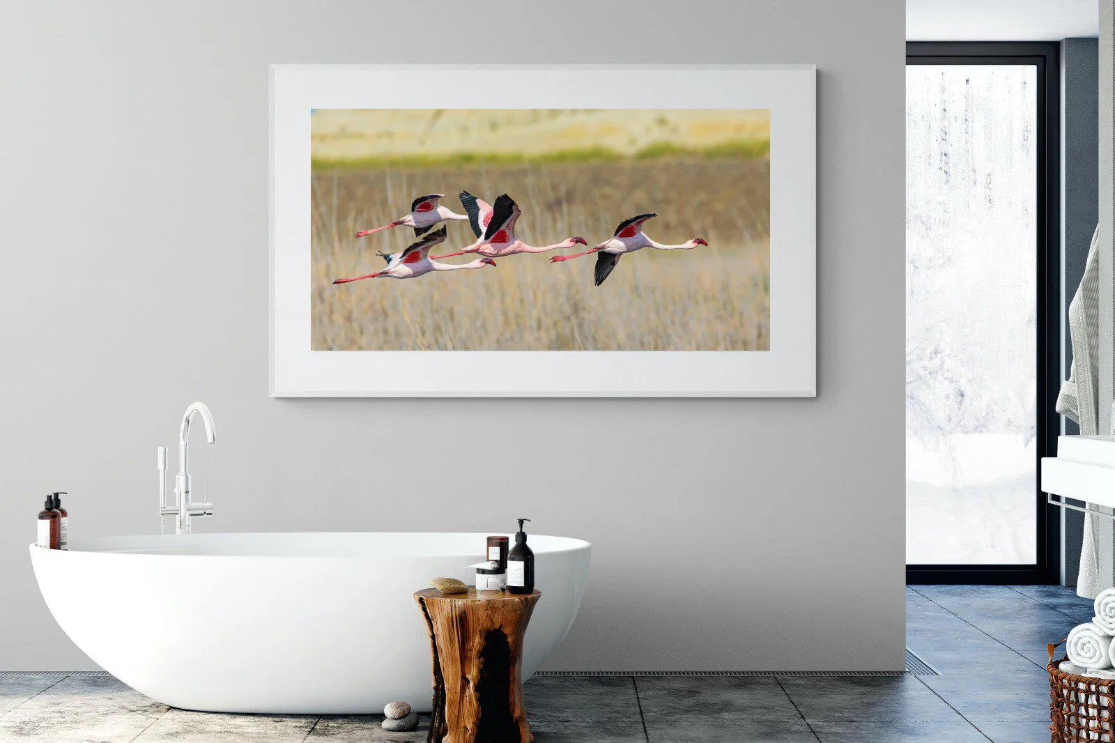 Flying Flamingos