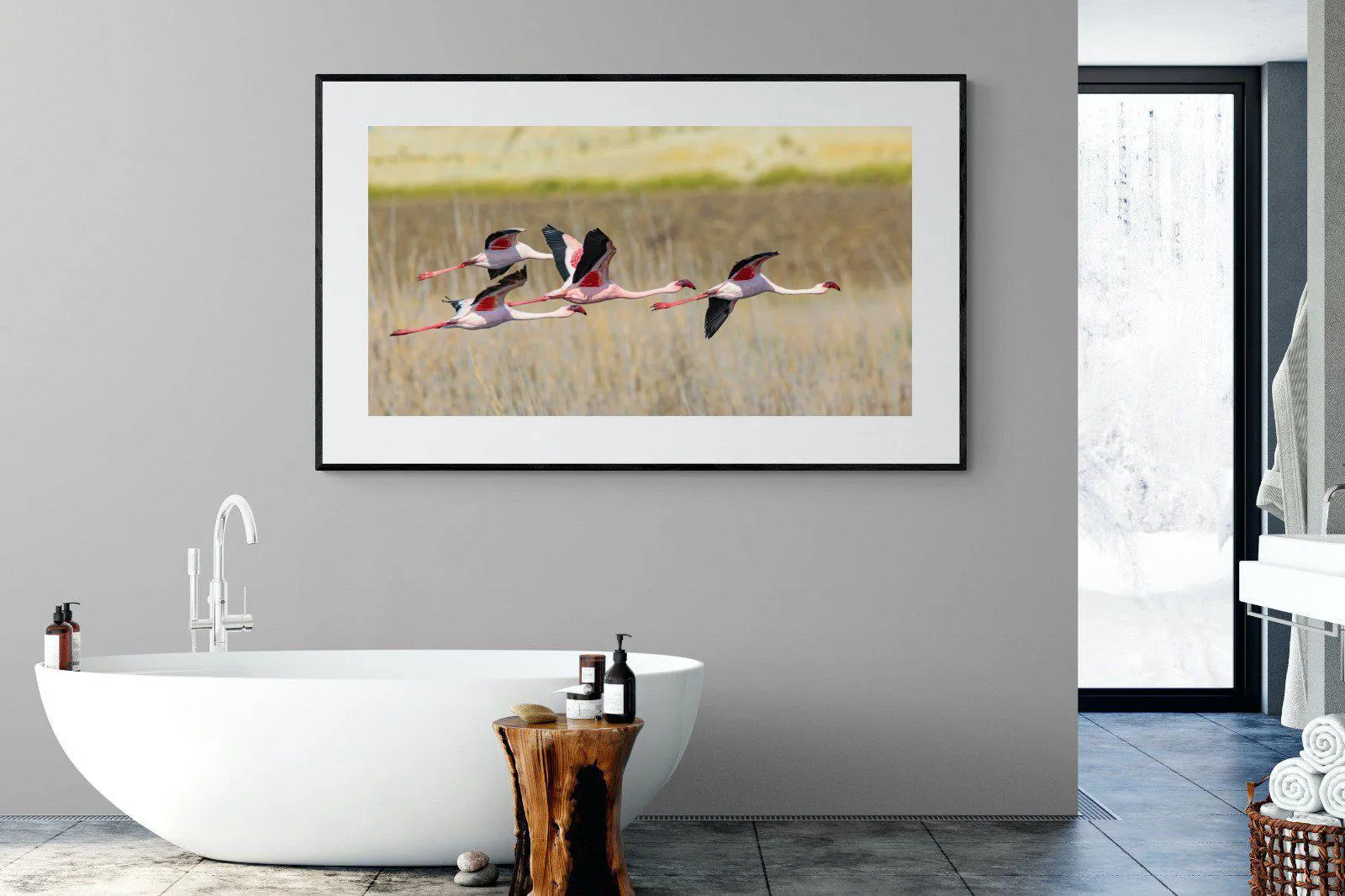 Flying Flamingos