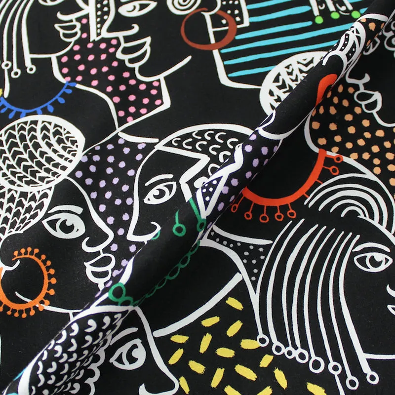 Golden Lady - Black Multi - Alexander Henry