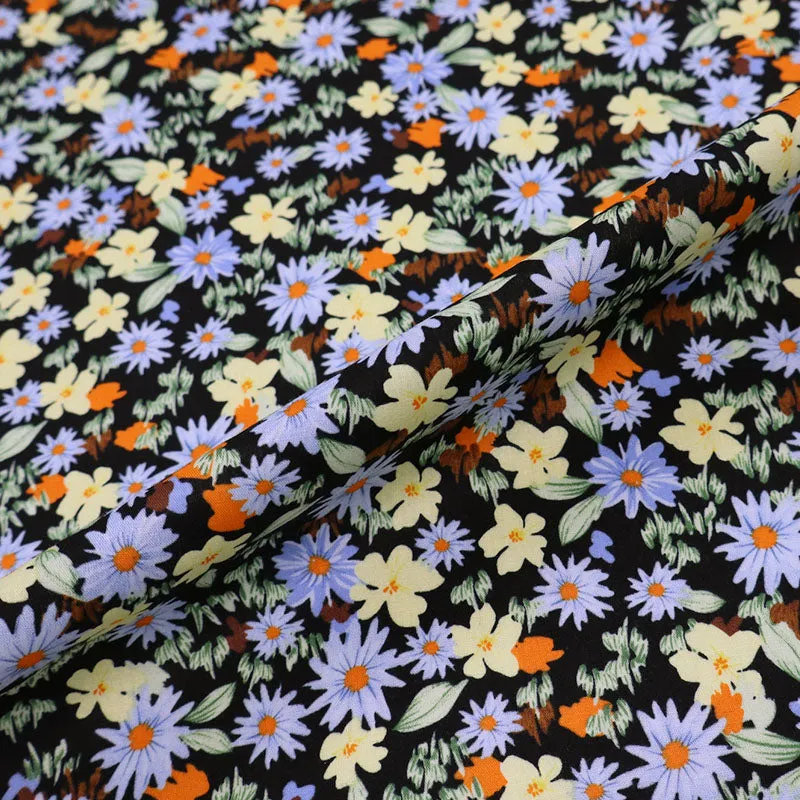 Great Value - Wide Width Floral Cotton - Black - Lizzie