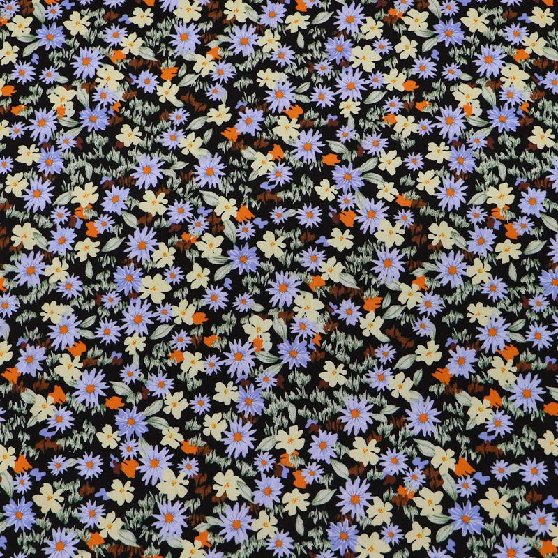 Great Value - Wide Width Floral Cotton - Black - Lizzie