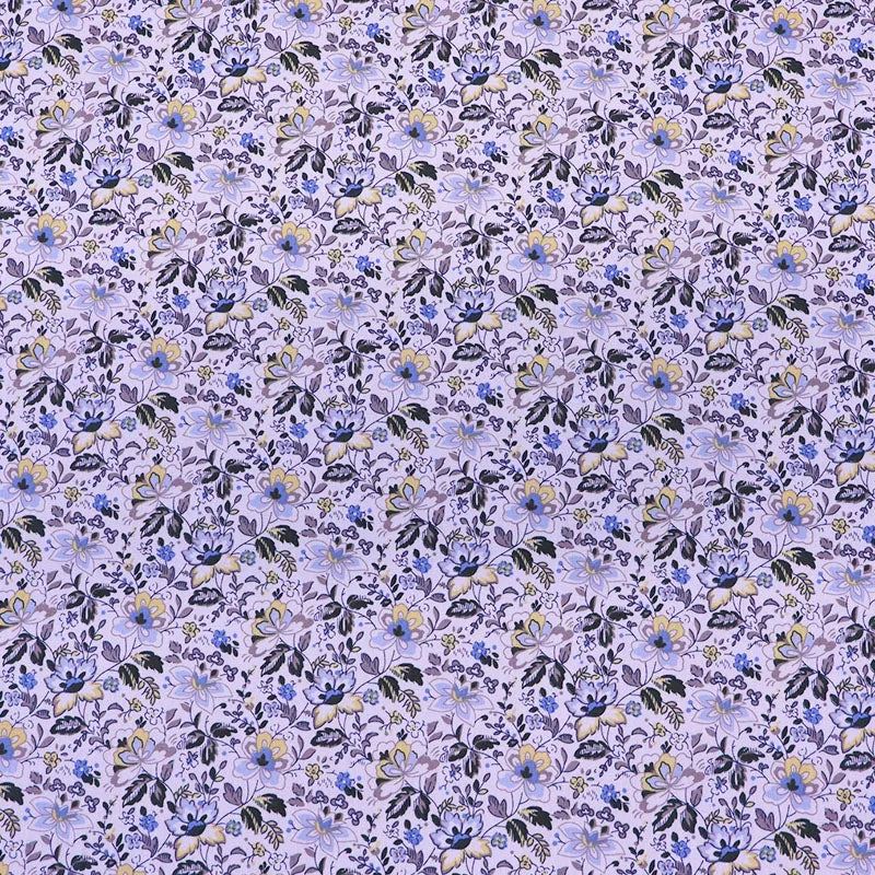 Great Value - Wide Width Floral Cotton - Monica - Blue