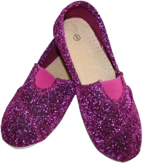 New Glitter Canvas Ballet Flats Slip on Espadrille Loafer Kids Shoes Blow Out SALE