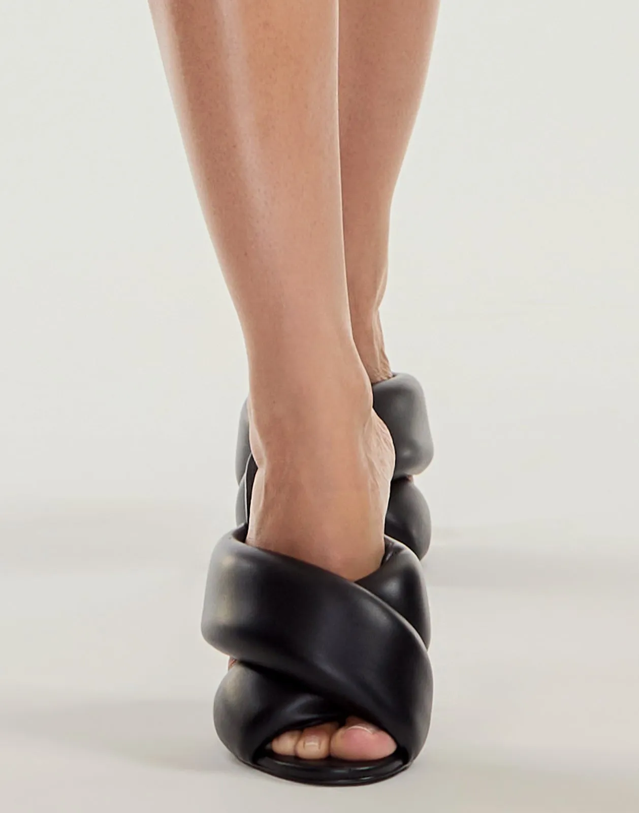 Padded Crossed Mules