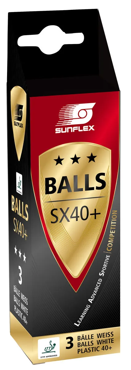 Sunflex SX40  3 STAR Table Tennis Balls