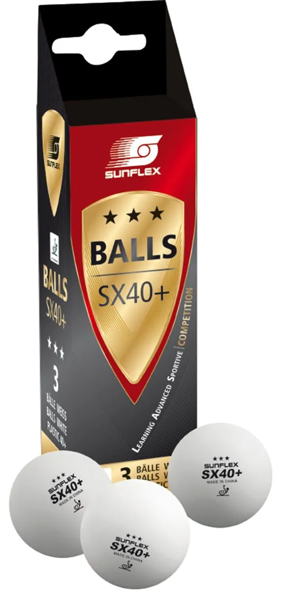 Sunflex SX40  3 STAR Table Tennis Balls