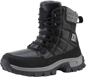 Winter Boots for Women Couple Boots Waterproof Snow Boots Padded Thickened Mid Calf Warm Walking Shoes