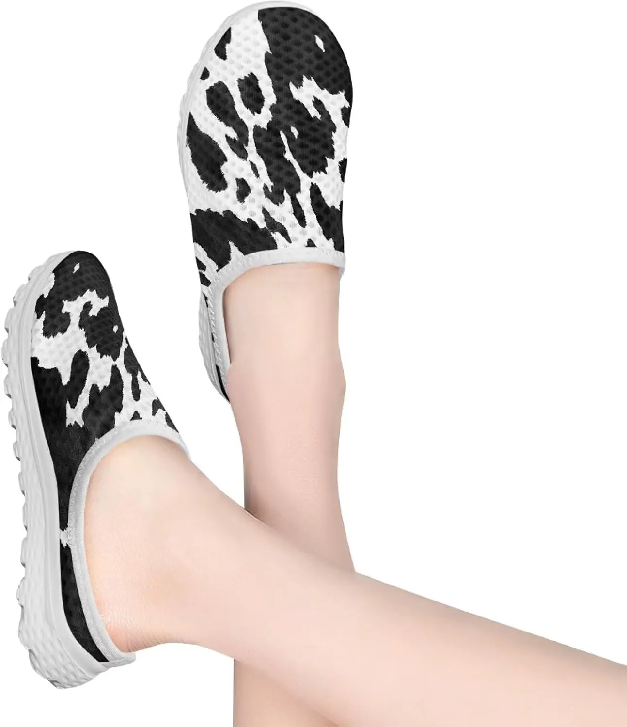 Women's Half Cap Toe Mesh Slippers Lightweight Breathable Lazy Slip On Shoes Fashionable Outdoor Walking Shoes