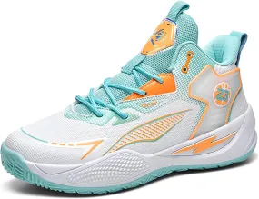 Women's Men's High-Top Basketball Shoes Breathable Anti-Slip and Wear-Resistant Soles Running Shoes Graffiti Design Fashionable Sports Shoes