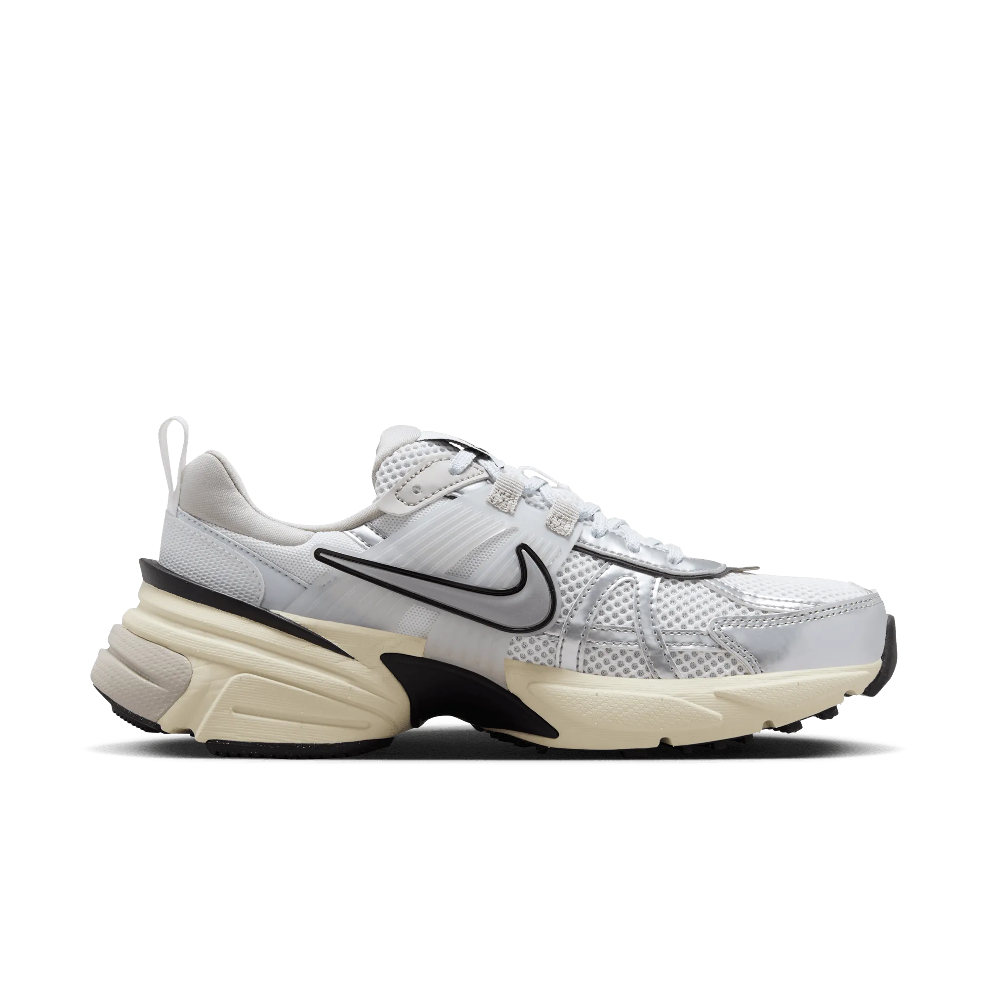 Women's Nike V2K Run - Summit White/Metallic Silver