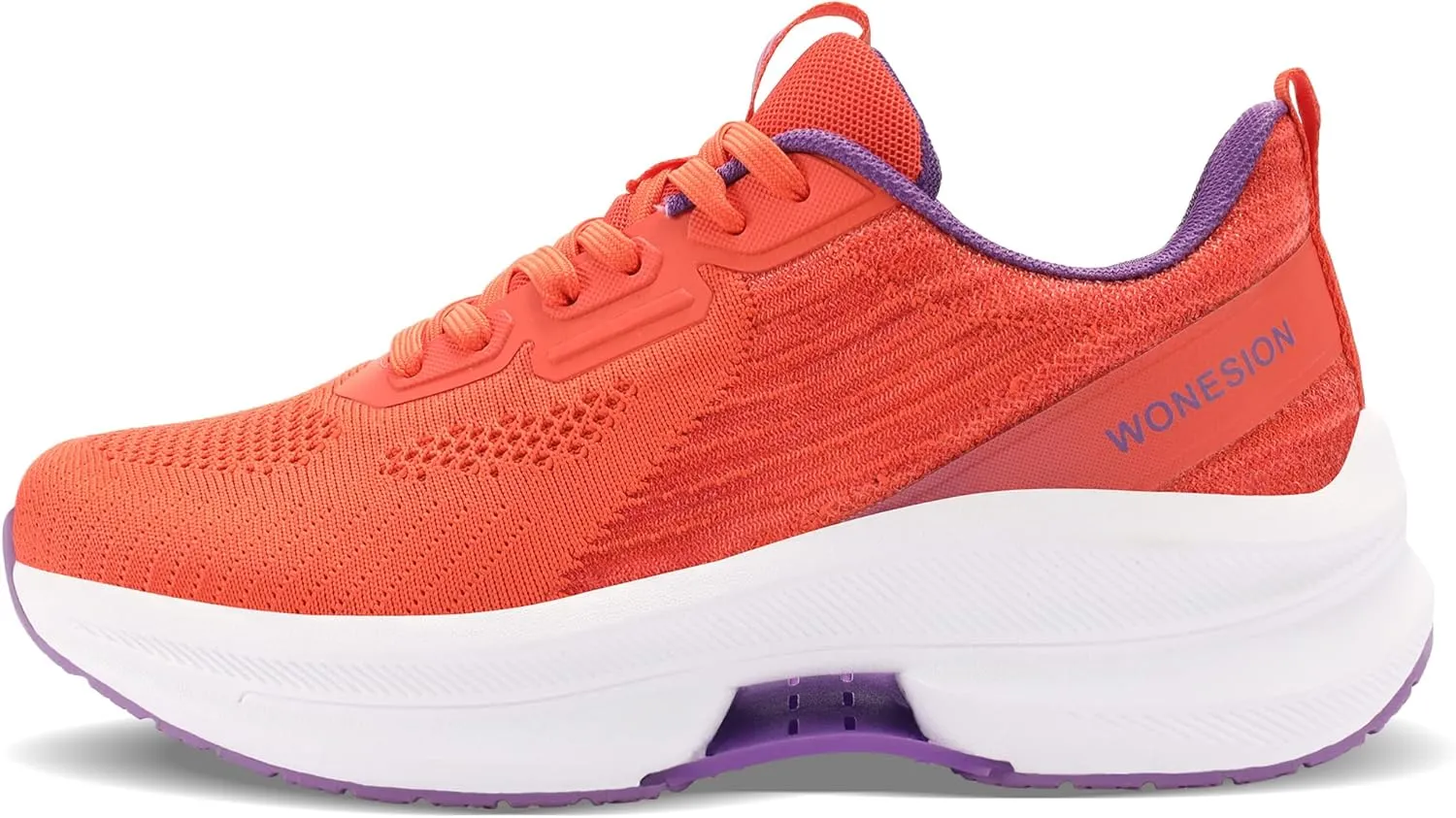 WONESION Women's Non Slip Walking Running Shoes Lightweight Athletic Tennis Sport Fashion Sneakers for Gym Work Nursing