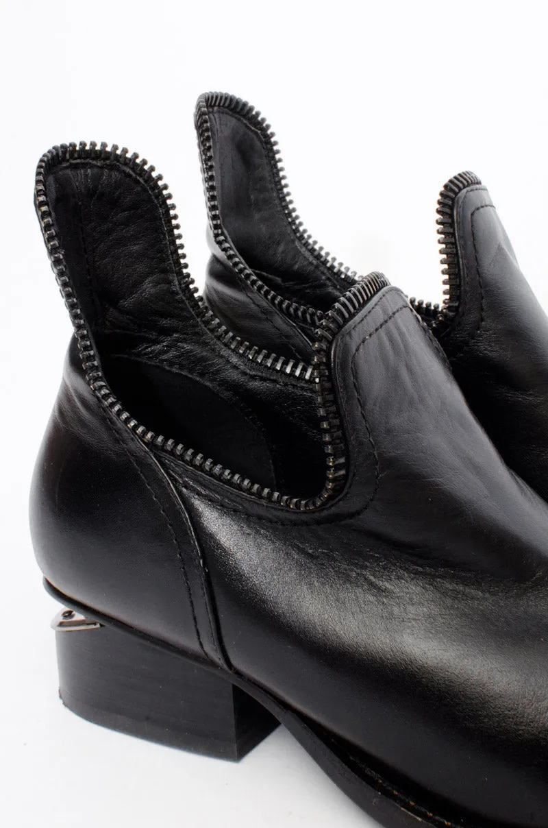 ZIP ANKLE BOOTS