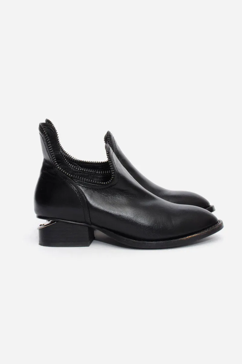 ZIP ANKLE BOOTS